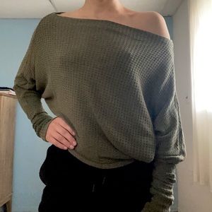 Long sleeve off the shoulder dolman top | Free People